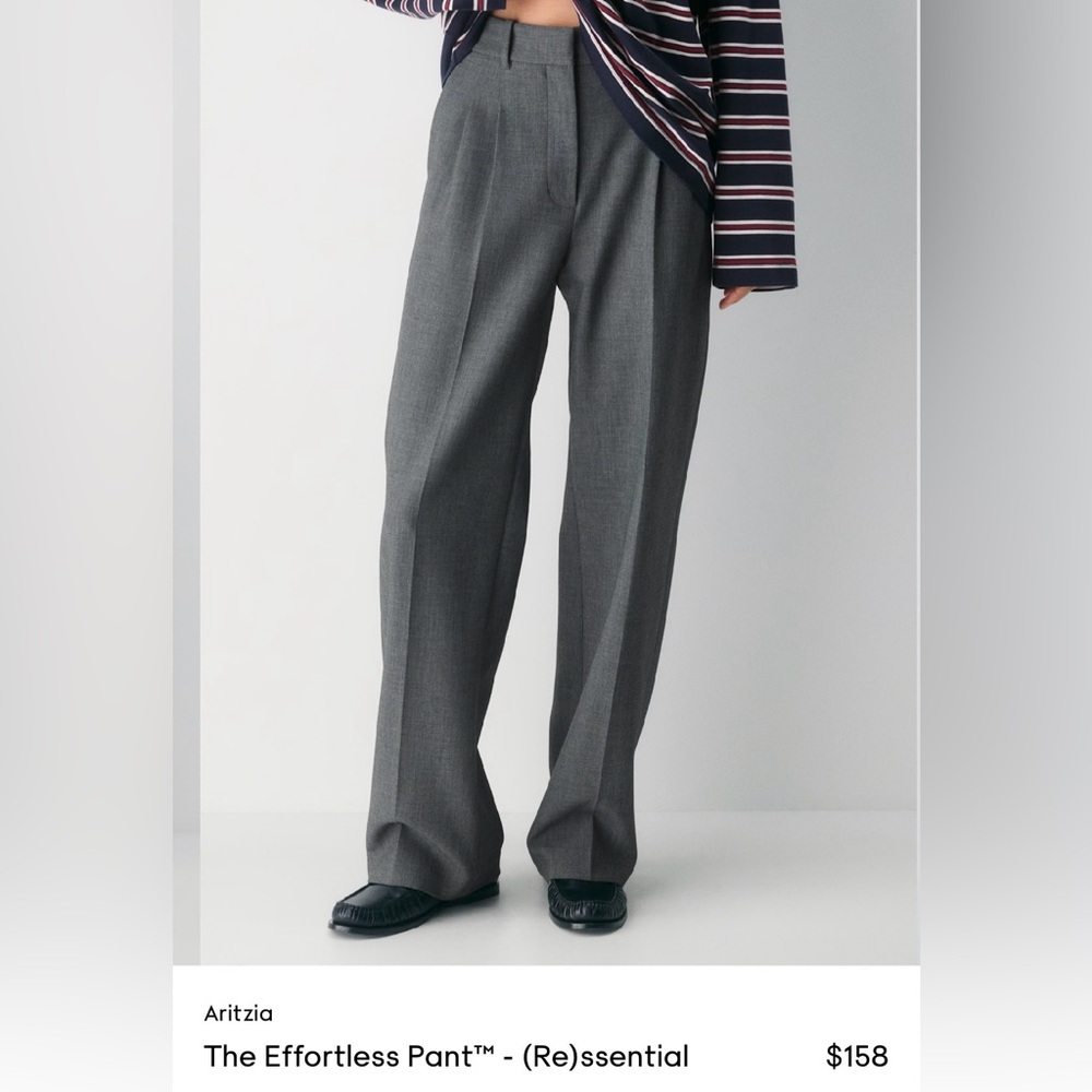 Aritzia Babaton The Effortless Pant - Heather Charcoal